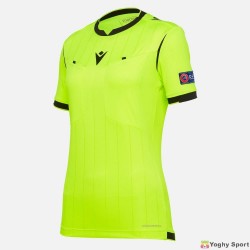 Maglia arbitro donna neon yellow UEFA