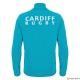 CARDIFF M23/24 TRAINING PLAYER 1/4 ZIP TOP AQUA/BLK LS SR